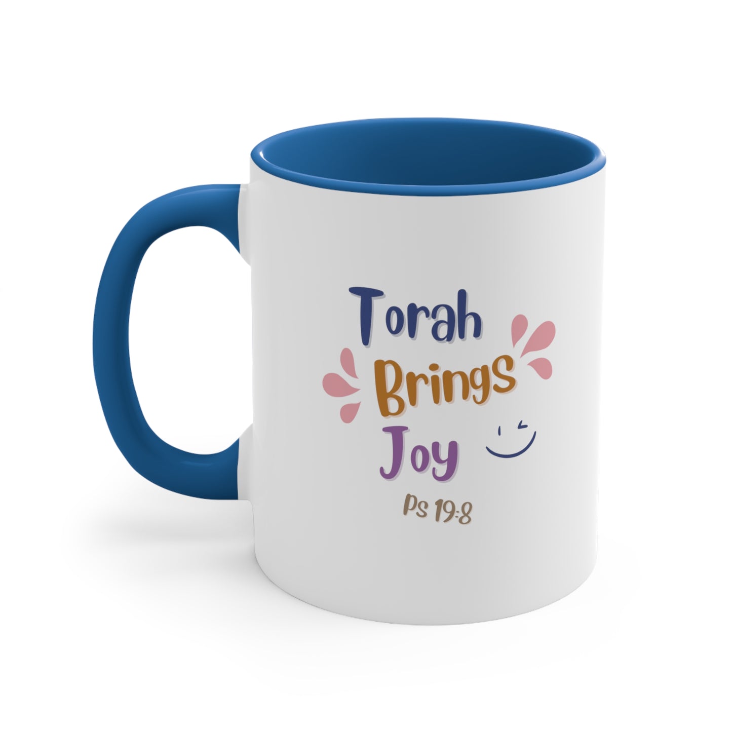 Torah Brings Joy Accent Coffee Mug, 11oz