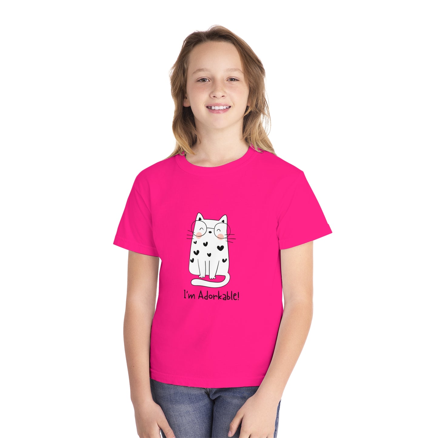 I'm Adorkable Youth Midweight all cotton t-shirt - 18 colors