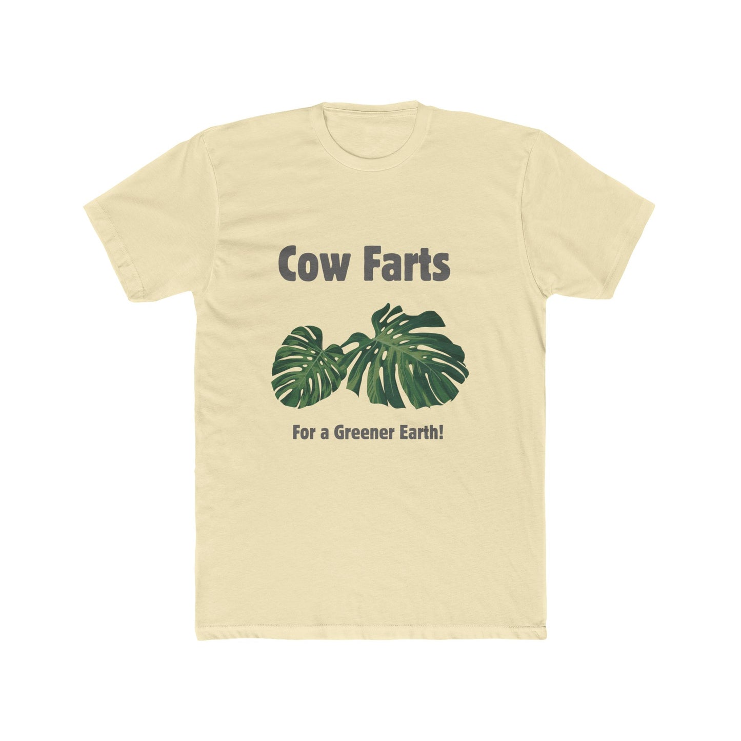 Cow Farts For a Greener Earth! Unisex Cotton Crew Tee