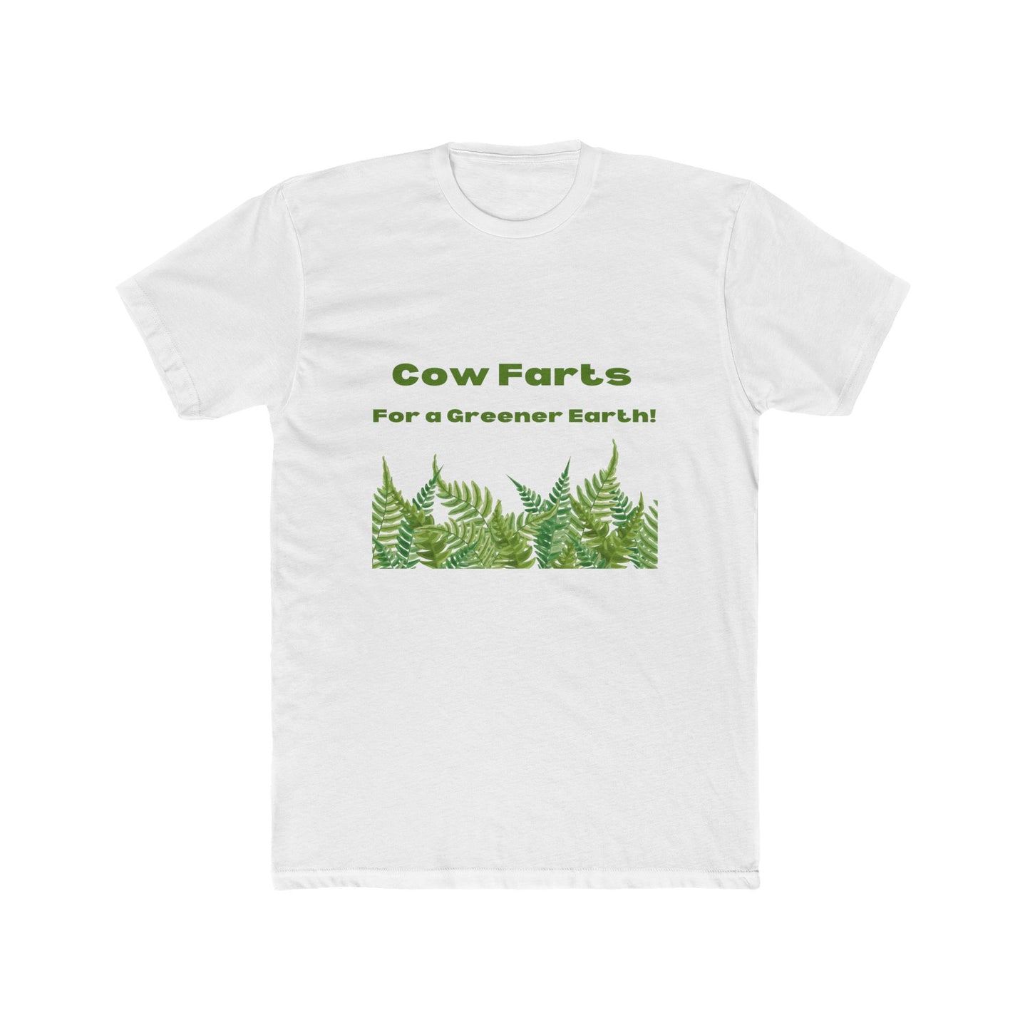 Cow Farts For a Greener Earth! Unisex Cotton Crew Tee