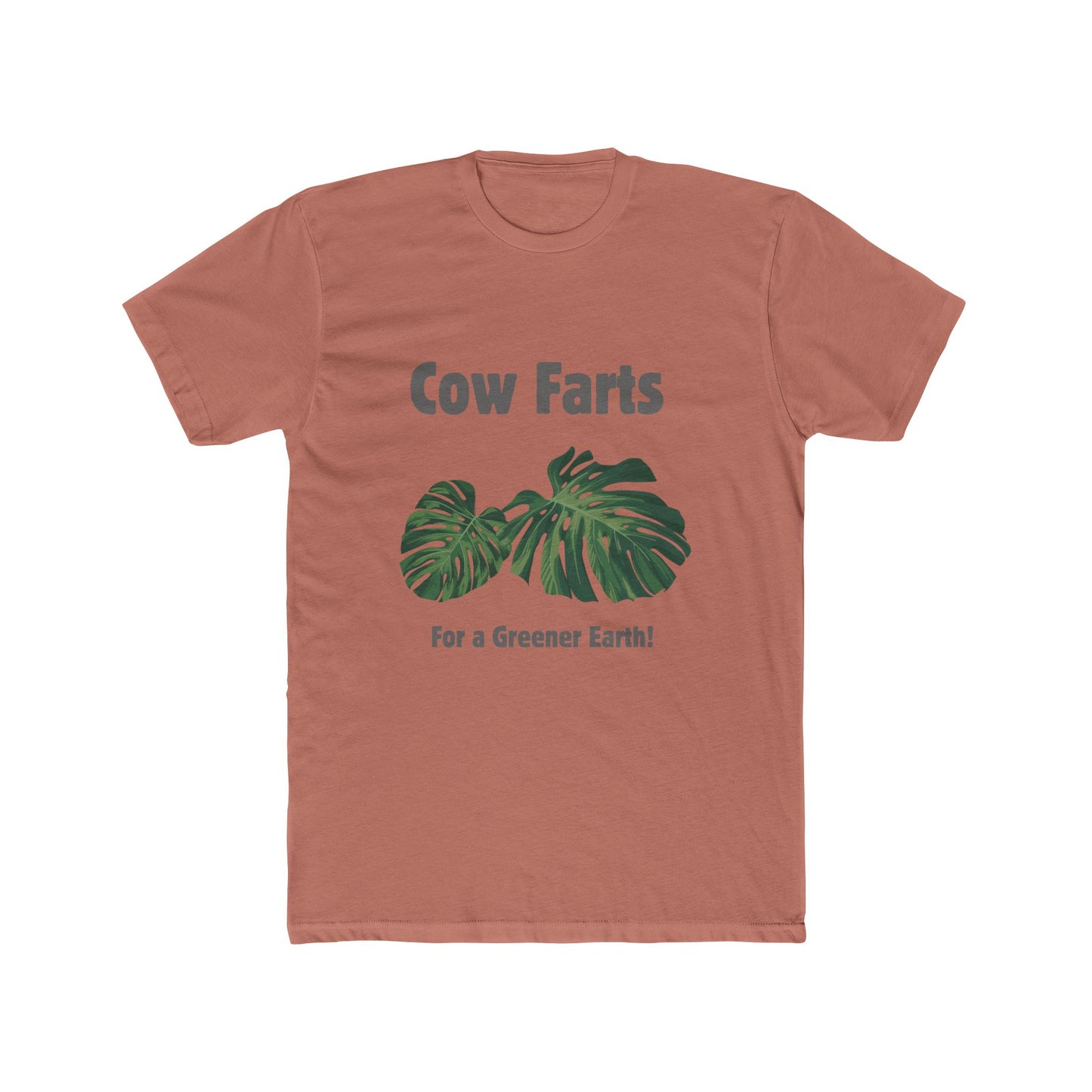 Cow Farts For a Greener Earth! Unisex Cotton Crew Tee