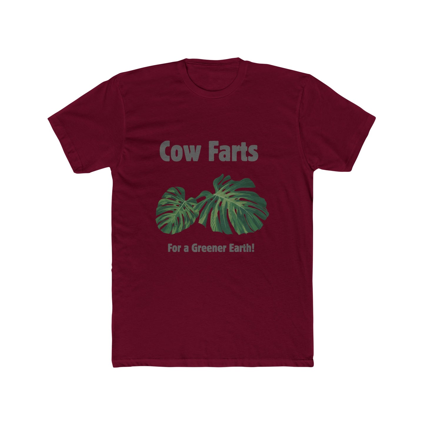Cow Farts For a Greener Earth! Unisex Cotton Crew Tee