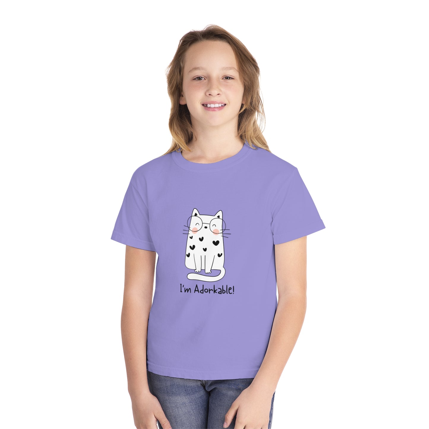 I'm Adorkable Youth Midweight all cotton t-shirt - 18 colors