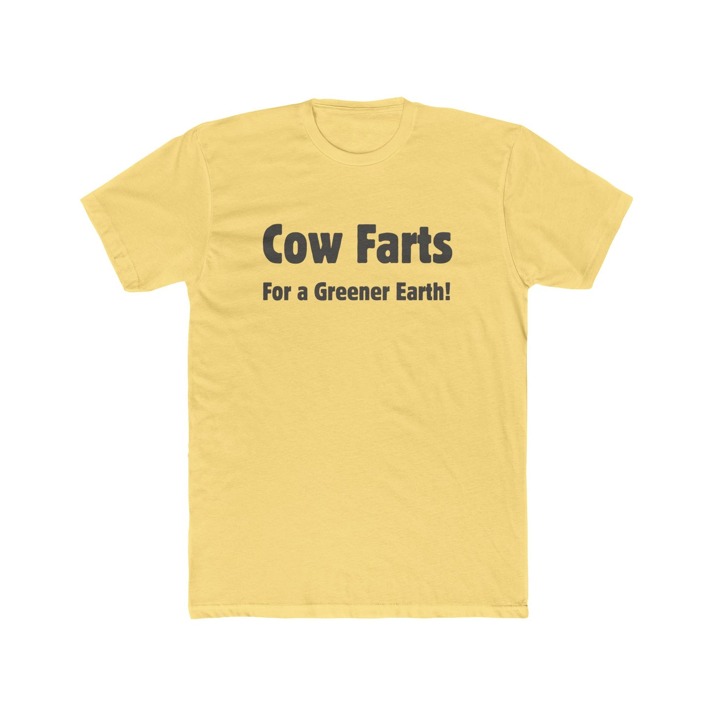 Cow Farts For a Greener Earth! Unisex Cotton Crew Tee