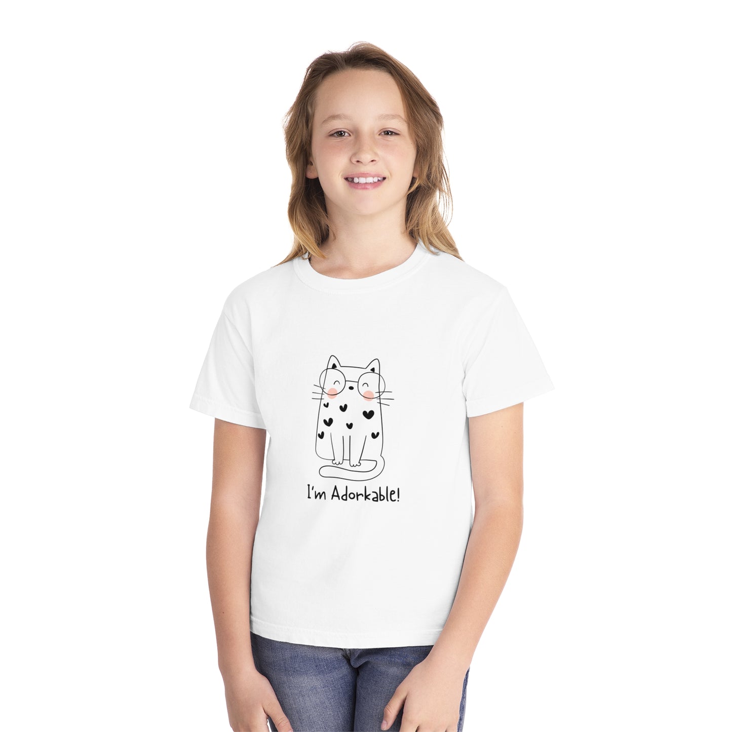 I'm Adorkable Youth Midweight all cotton t-shirt - 18 colors
