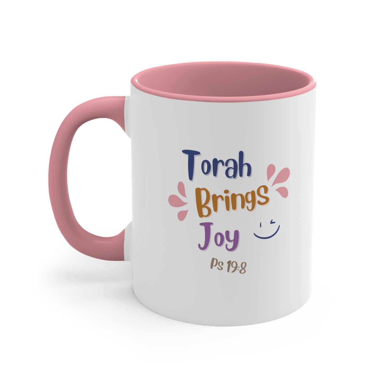 Torah Brings Joy Accent Coffee Mug, 11oz