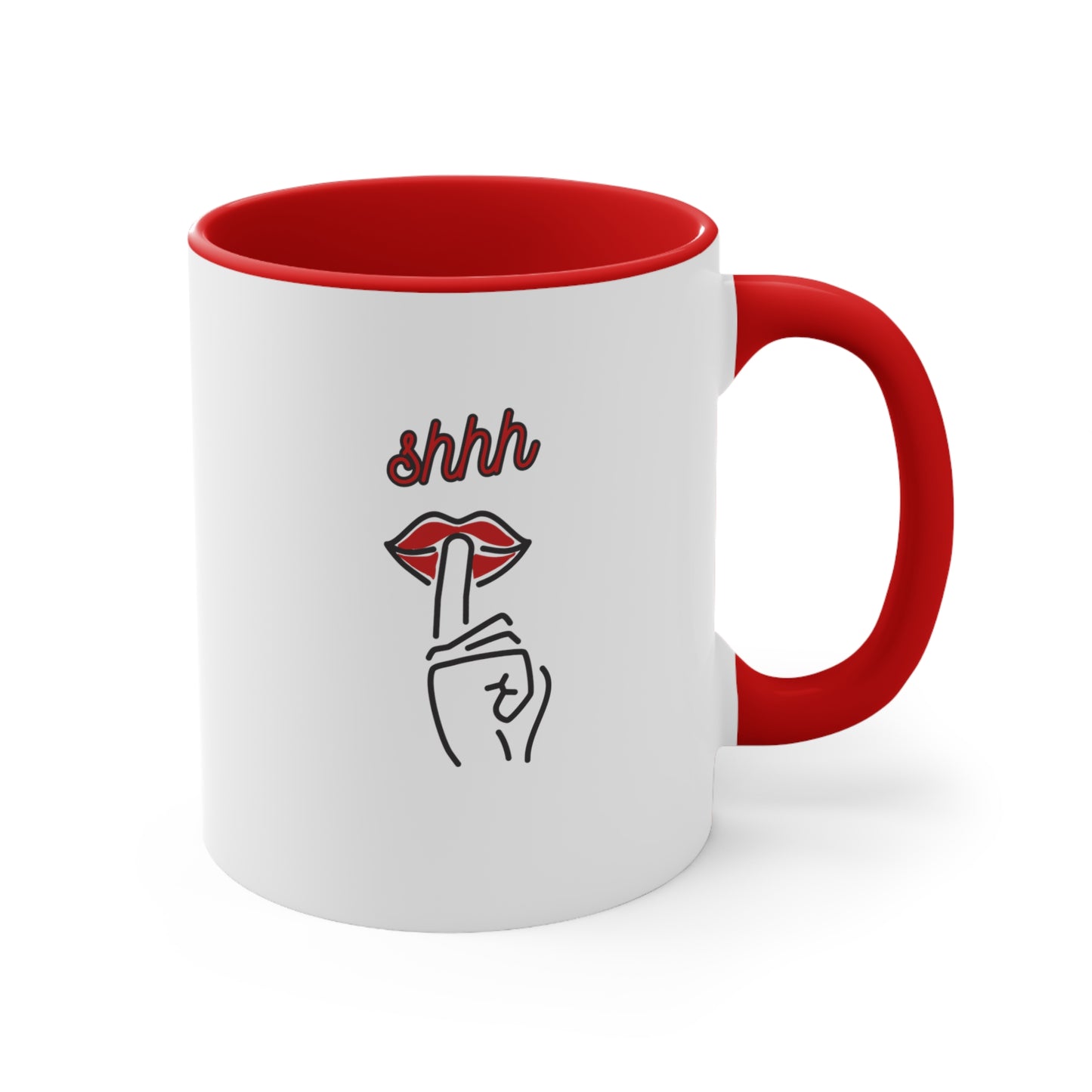 Shhh Accent Coffee Mug, 11oz