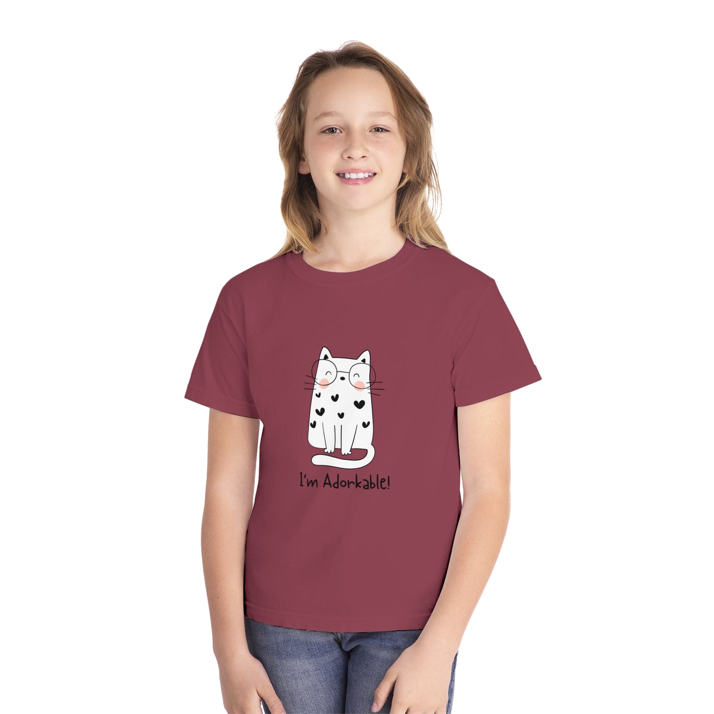 I'm Adorkable Youth Midweight all cotton t-shirt - 18 colors