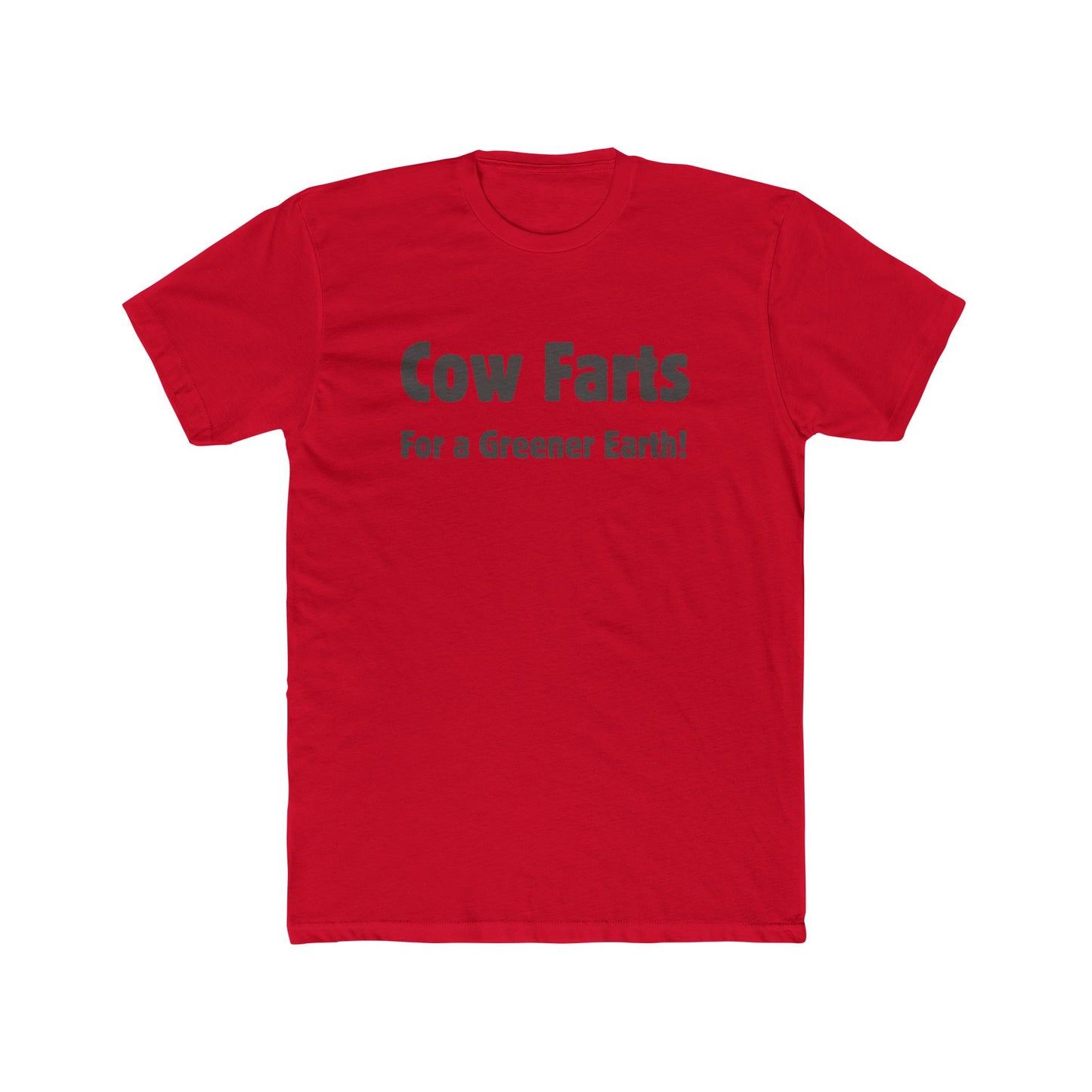 Cow Farts For a Greener Earth! Unisex Cotton Crew Tee