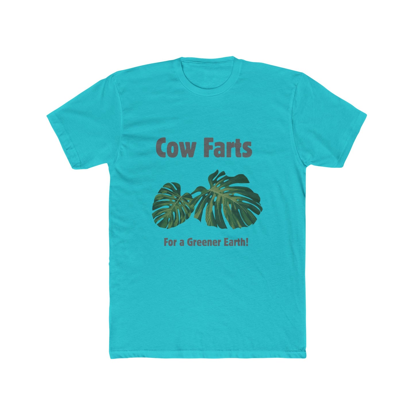 Cow Farts For a Greener Earth! Unisex Cotton Crew Tee