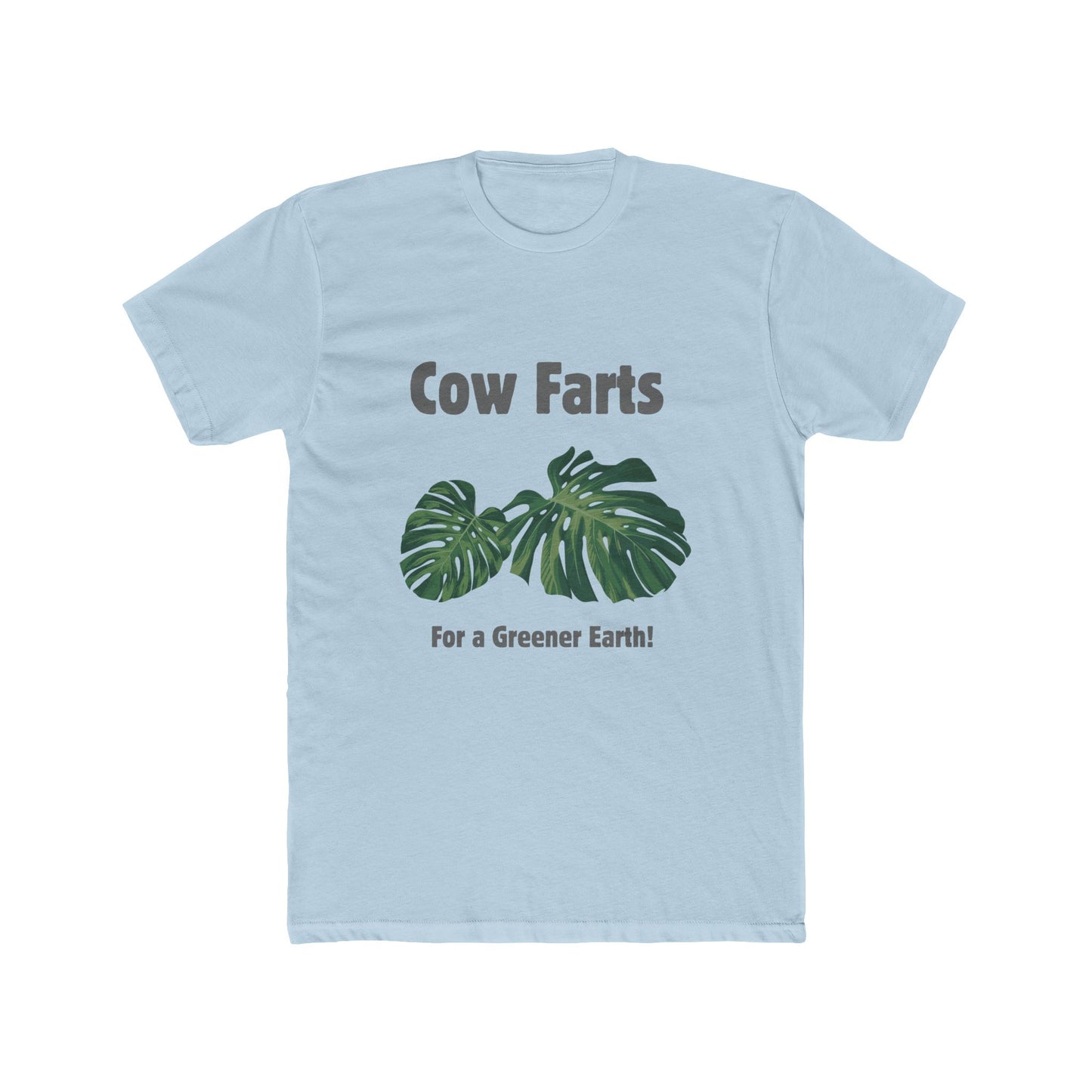 Cow Farts For a Greener Earth! Unisex Cotton Crew Tee
