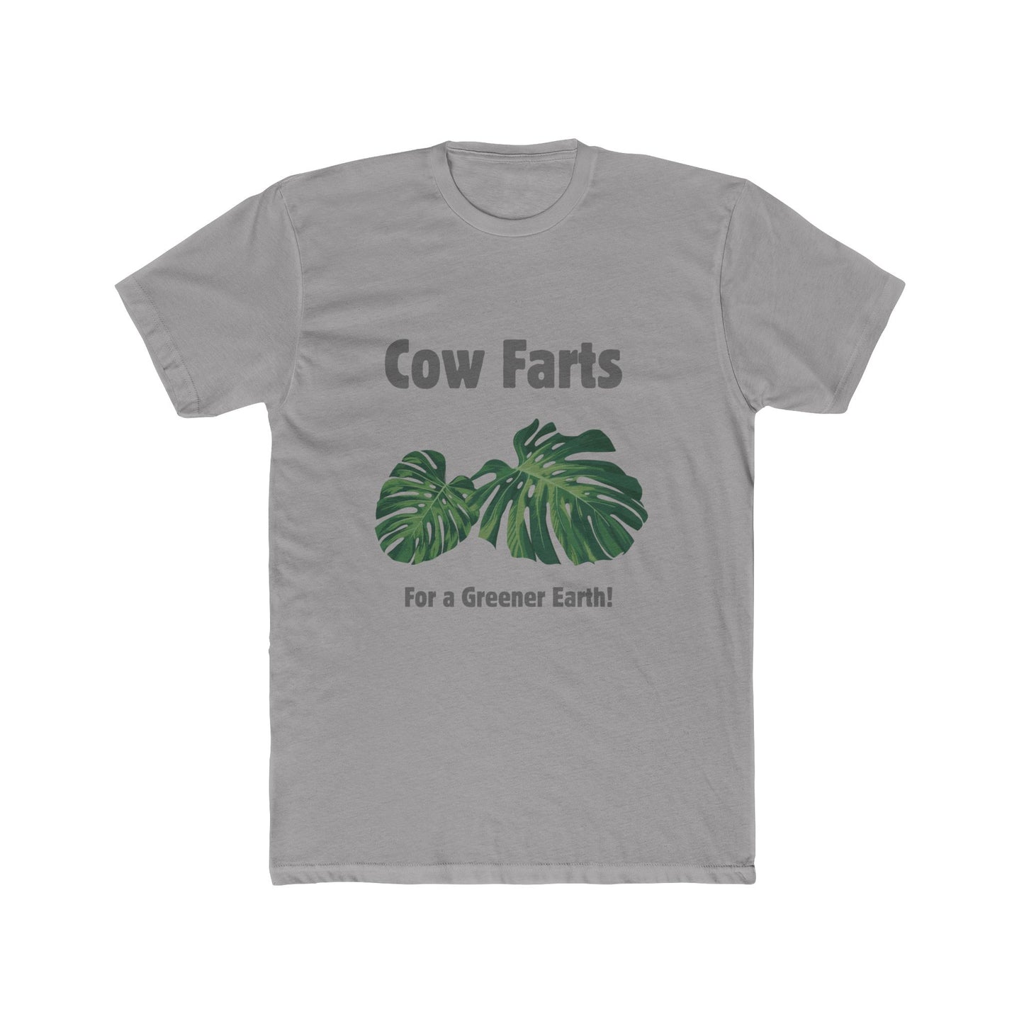 Cow Farts For a Greener Earth! Unisex Cotton Crew Tee