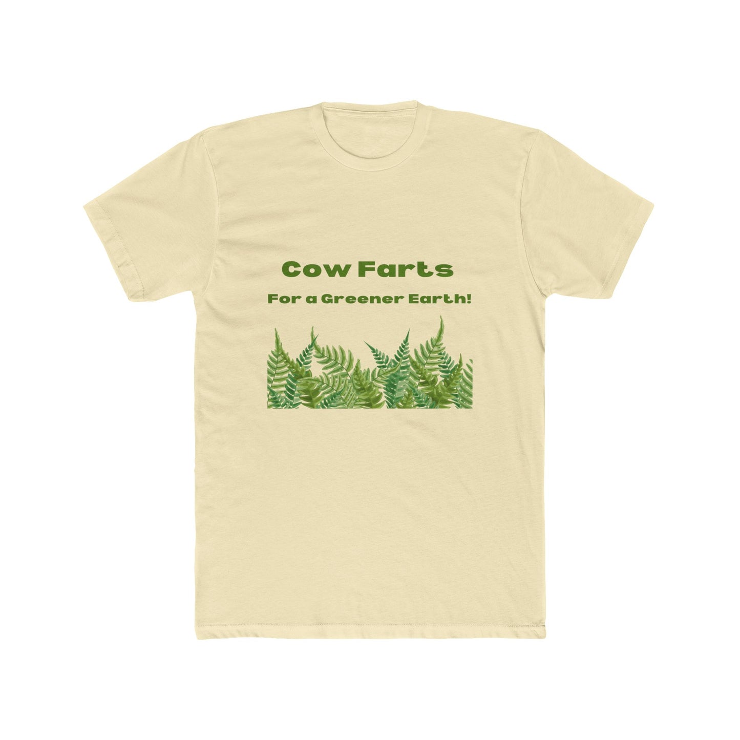 Cow Farts For a Greener Earth! Unisex Cotton Crew Tee