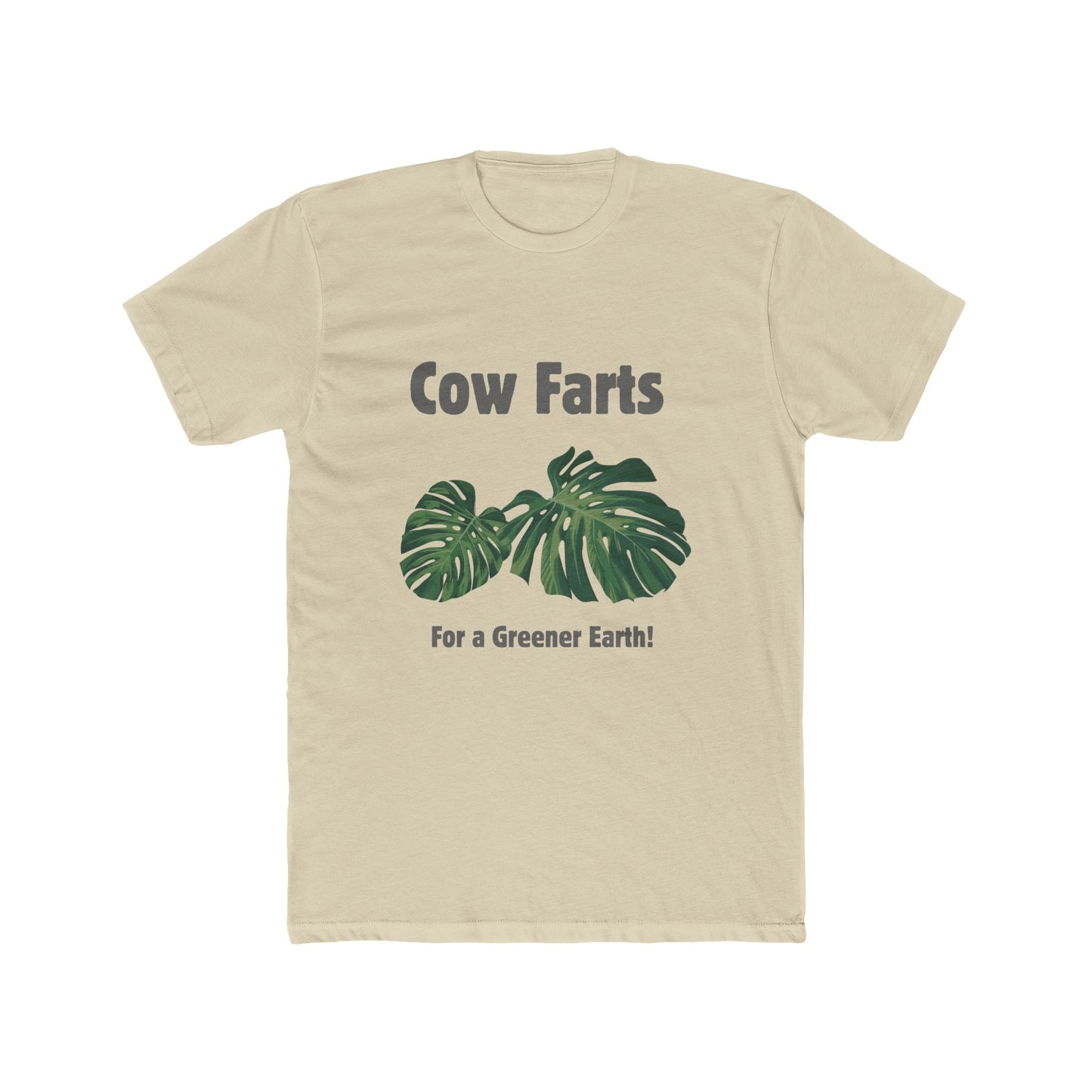 Cow Farts For a Greener Earth! Unisex Cotton Crew Tee