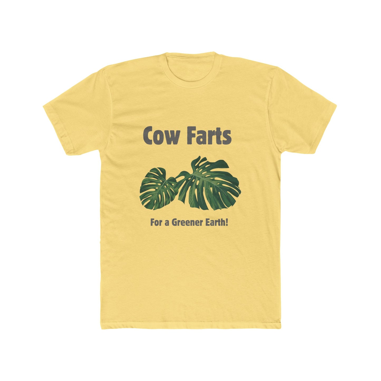 Cow Farts For a Greener Earth! Unisex Cotton Crew Tee