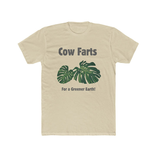 Cow Farts For a Greener Earth! Unisex Cotton Crew Tee - 10 colors