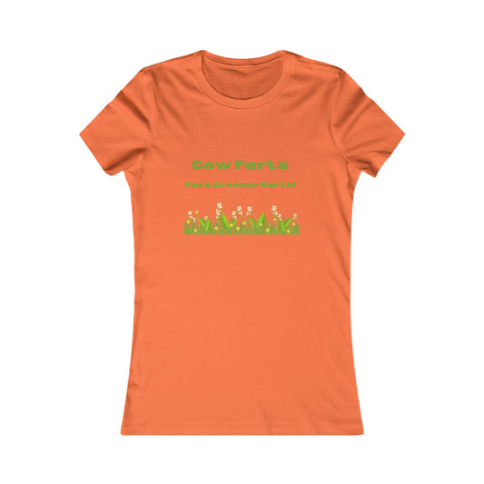 Cow Farts For a Greener Earth! Women's Favorite Tee - 11 colors