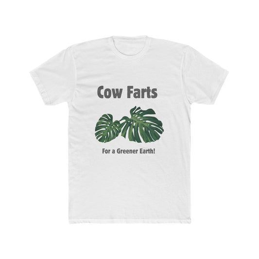 Cow Farts For a Greener Earth! Unisex Cotton Crew Tee