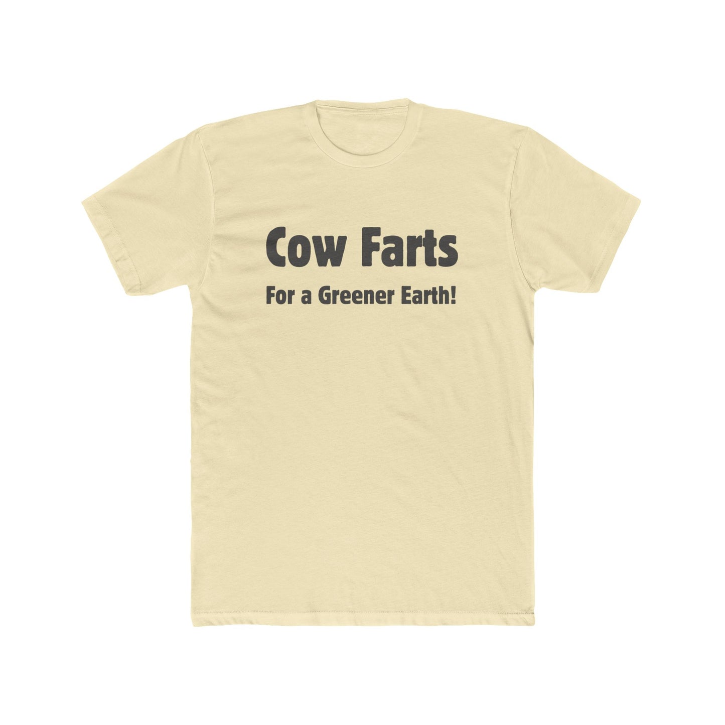 Cow Farts For a Greener Earth! Unisex Cotton Crew Tee