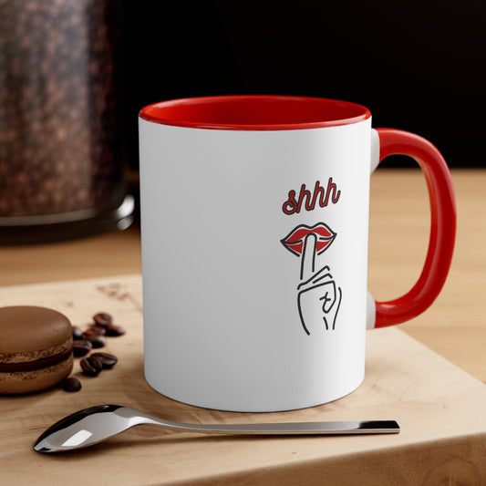 Shhh Accent Coffee Mug, 11oz