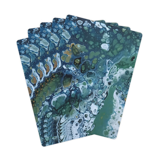 "Seafoam" Playing Cards