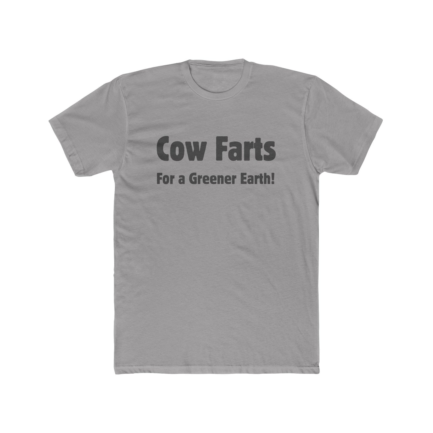 Cow Farts For a Greener Earth! Unisex Cotton Crew Tee - 16 colors