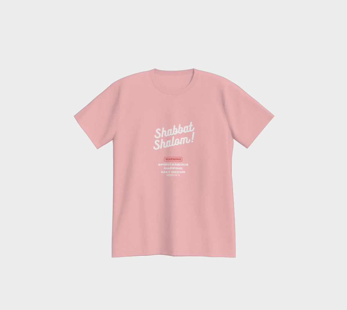 Shabbat Shalom Warning Spontaneous Napping May Occur Premium T-shirt all cotton - 6 colors