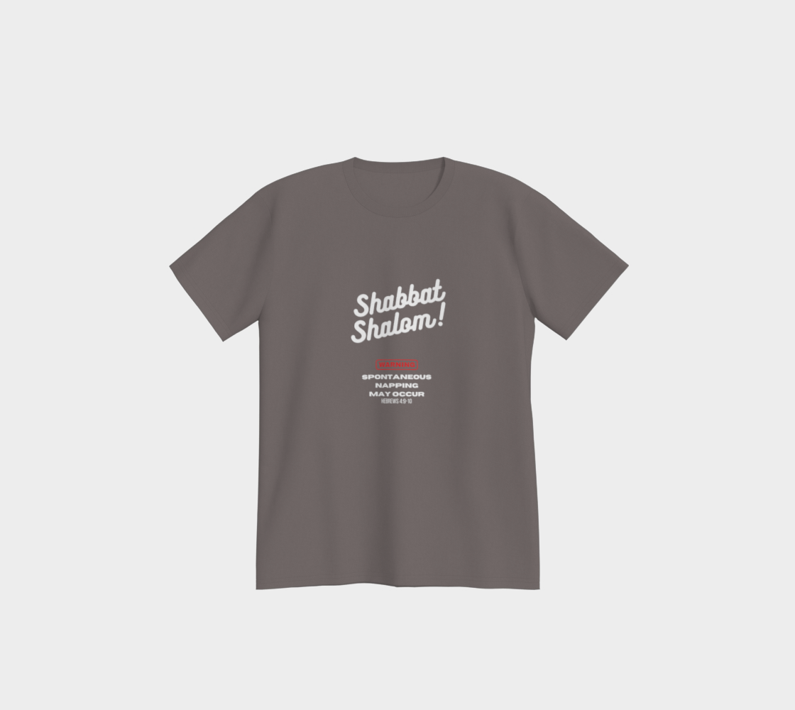 Shabbat Shalom Warning Spontaneous Napping May Occur Premium T-shirt all cotton - 6 colors